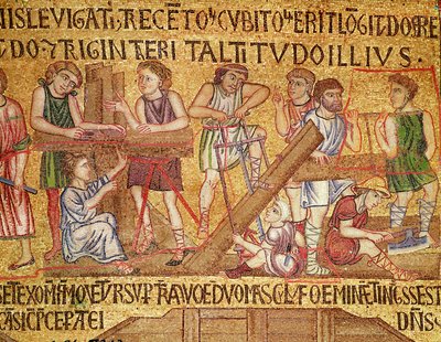 The Flood, from the Atrium, (detail) by Byzantine School